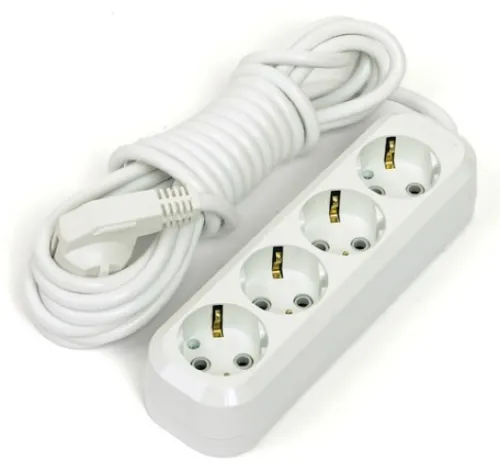 Удлинитель MAKEL MGP 153, 4 розетки, 3м, 16А, IP20