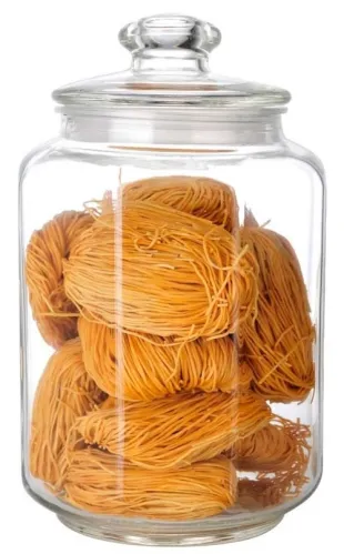 Банка для сыпучих продуктов Mallony / Маллони LATTINA с крышкой, стеклянная, прозрачная, объемом 3000мл / товары для дома