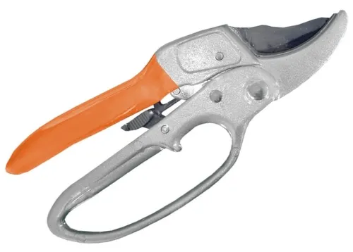 Секатор PARK HG0034, сталь, храповый механизм, 205мм