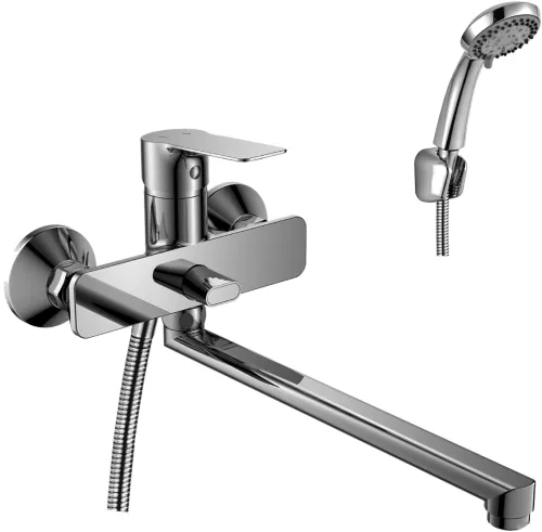 Смеситель Rossinka Silvermix RS27-33 для ванны, однорычажный, хром