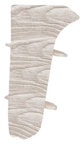 Внутренний угол для плинтуса MIXTON / Микстон Rico Leo напольный с текстурой, из ПВХ, цвет дуб скандинавский, размер 56х25мм, в упаковке 2шт. / отделочные материалы