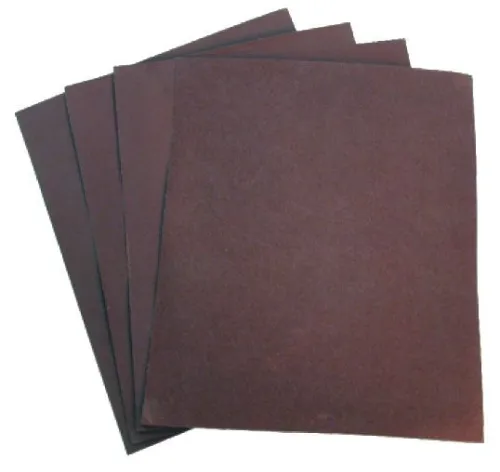 Лист шлифовальный 888 на бумажной основе, оксид алюминия, коричневый, P180, 230×280мм, 10шт. / шкурка