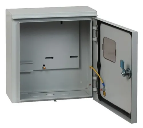 Щит распределительный TDM Electric / ТДМ Электрик ЩУ-1ф/1-0-3 навесной, металлический, серый, 3 модуля, IP66, 310х300х150мм / электрика