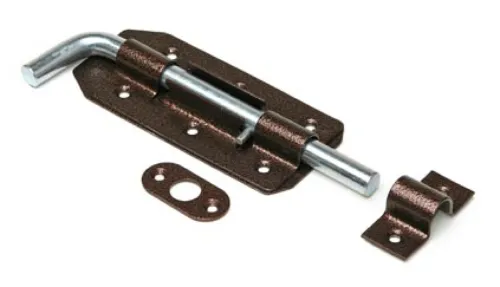 Задвижка СКОБЯНОЙ накладная, металл, медь, арт. 007777, длина 210мм