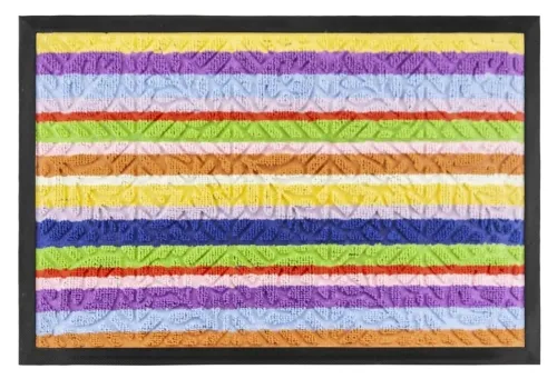 Коврик придверный Sunstep / Санстеп Geremi для помещений, из полиэстера, разноцветный, 40×60см / товары для дома