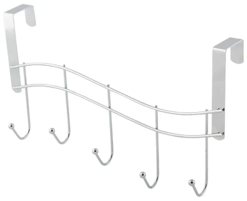 Вешалка навесная Рыжий кот, 5 крючков, серебристая, 311854