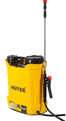 Опрыскиватель аккумуляторный Huter SP-10AC, 10л, ранцевый, желтый