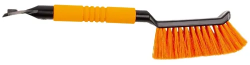 Щетка автомобильная Amigo / Амиго со скребком для льда, из пластика с синтетическим ворсом, длина 425мм / автотовары