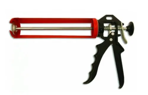 Пистолет для герметика 888, металлический, красный, 310мл