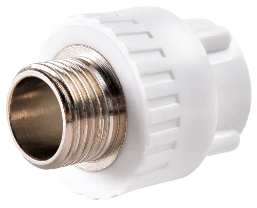 Муфта комбинированная РВК, полипропилен, 25мм, резьба 3/4"