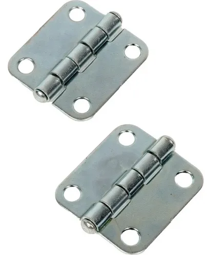 Петля мебельная MIXTON / Микстон ПН5-60 накладная универсальная, металлическая, цвет цинк, 60мм, 2шт. / фурнитура