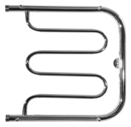 Полотенцесушитель водяной ТРУГОР ПМ 1 U-образный, горизонтальное подключение, из нержавеющей стали AISI 304, хром, 1дюйм, 500х500х150мм, 245Вт / отопление