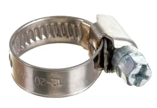 Хомут обжимной MIXTON червячный, нерж. сталь, 32-50мм, 4шт