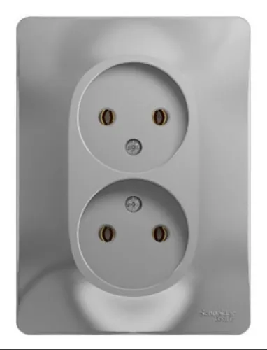 Розетка Schneider Electric Glossa GSL000320 алюминий 16А IP20