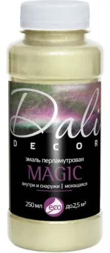 Эмаль Dali Decor Magic акриловая, перламутровая, 0.25л, цвет жемчуг