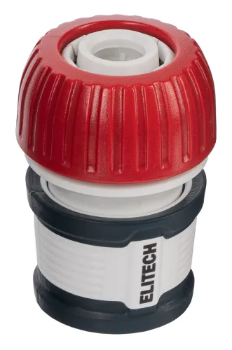 Соединитель для шланга ELITECH Garden HF 011, 1/2", пластиковый