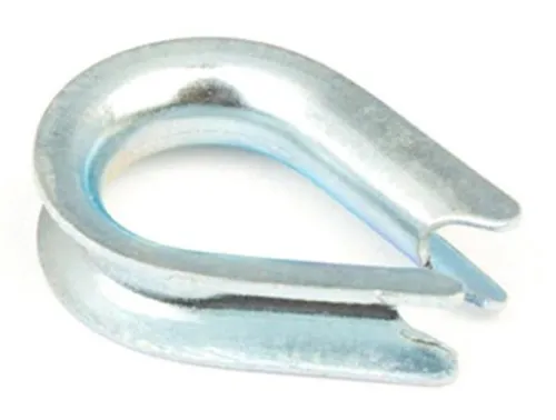 Коуш MIXTON / Микстон для троса, из углеродистой стали с цинковым покрытием, диаметр 5мм / такелаж