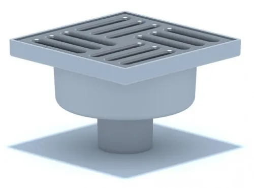 Трап для душа Анипласт 50 вертикальный слив, пластик, нерж. сталь