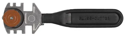 Стеклорез Зубр ПРОФИ с 3 роликами, карбид вольфрама, пластик, черный, длина 210мм / инструменты