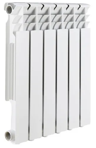 Секционный радиатор Rommer Optima 500 RAL9016 6 секций