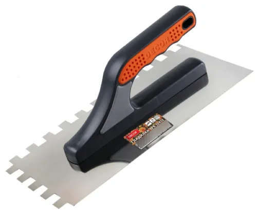 Гладилка DECOR 3К гребенка кельма из нерж. стали 680-012