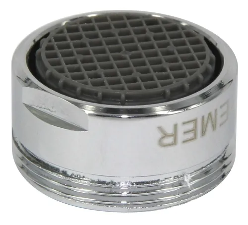 Аэратор для смесителя Remer / Ремер самопромывной с наружной резьбой, металлический, серый, М24 / сантехника