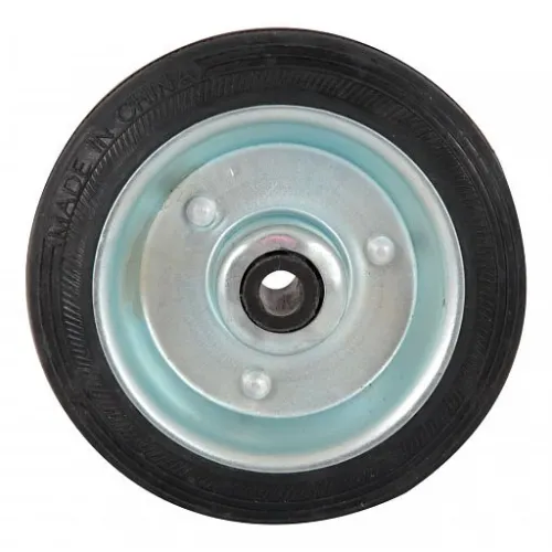Колесо промышленное PARK / Парк из металла и резины, диаметр 100мм / фурнитура