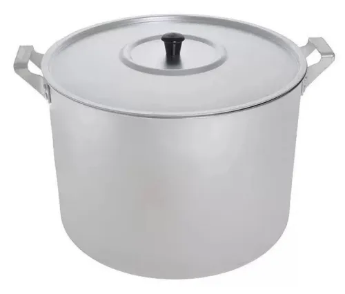 Кастрюля с крышкой, алюминиевая, объемом 6л / посуда для кухни