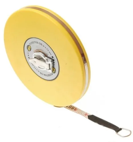 Измерительная рулетка 888 корпус из пластика, фиберглассовая лента, 50м / строительство и ремонт
