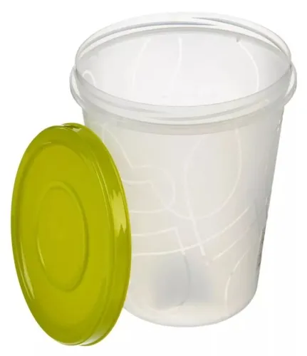 Банка для продуктов Sugar&Spice / Шугар&Спайс SVIP универсальная, с завинчивающейся крышкой, из пищевого полипропилена, прозрачная, 1л / кухонные принадлежности