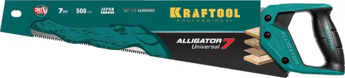 Ножовка KRAFTOOL Alligator Universal, сталь, лезвие 500мм 15004-50_z01