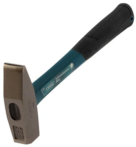 Молоток GROSS / Гросс слесарный, с обрезиненной фиберглассовой ручкой, стальной боек, серый, 357мм / инструменты для ремонта и строительства