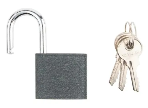 Замок навесной Vanger / Вангер PD-01-32 цилиндровый, чугунный, 3 ключа, дужка диаметром 4.8мм / средства защиты