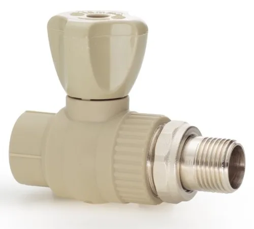 Кран шаровый Lammin PREMIUM радиаторный прямой PPR 20х1/2"