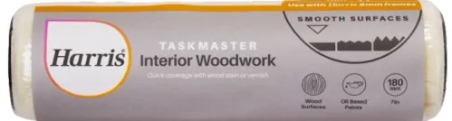 Ролик для валика HARRIS / Харрис TASKMASTER бюгельный без ручки, из велюра, ворс 6мм, длина 180мм / строительство и ремонт