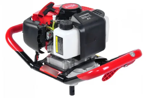 Мотобур Elitech / Элитек БМ 64В ПРО бензиновый, шнек диаметром 40-300мм, 8800об/мин, 3л.с. / инструменты