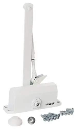 Доводчик дверной Vanger DC-45-W гидравлический, белый