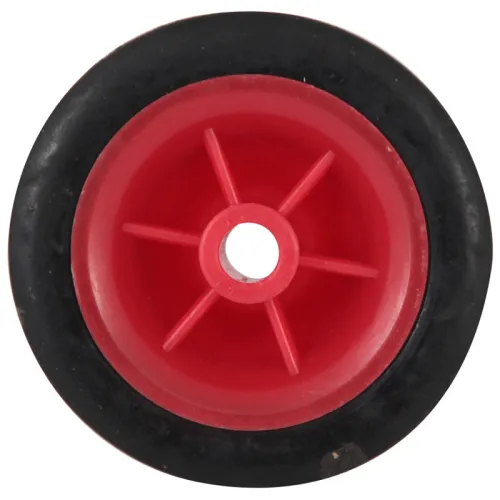 Колесо промышленное Рыжий кот для тележек, из пластика и резины, диаметр 65мм / фурнитура