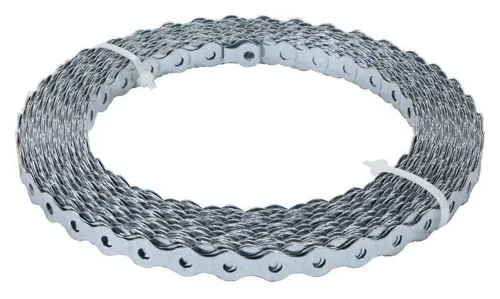 Лента перфорированная Rock solid connection / Рок солид коннектион для вентиляции, из оцинкованной стали, толщина 0.5мм, ширина 17мм, 25м / крепеж