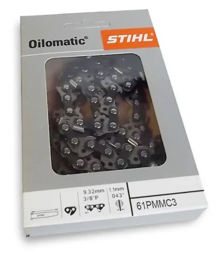 Цепь Stihl для бензопилы, стальная, 50 звеньев, 3/8", 1.1мм