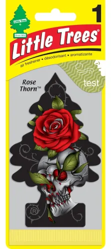 Ароматизатор автомобильный Little Trees / Литтл Трис Ёлочка Rose Thorn подвесной, дикая роза / автотовары