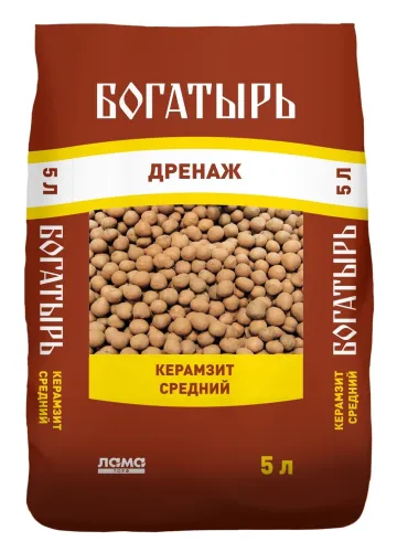 Дренаж Лама Торф Богатырь для растений керамзитовый 5л Lt0014724