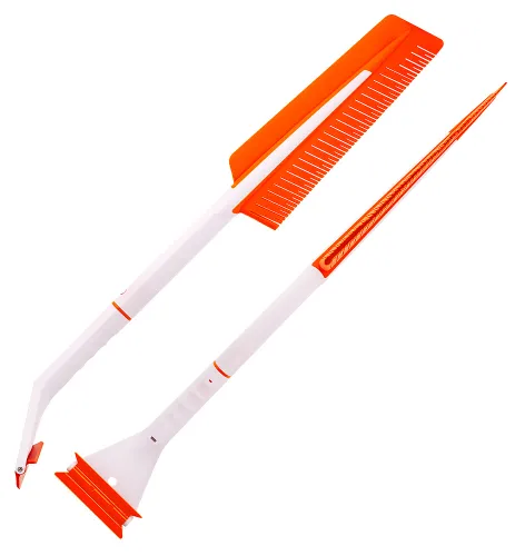 Щетка автомобильная Amigo / Амиго Grande со скребком, разборная, из пластика, длина 880мм / автотовары