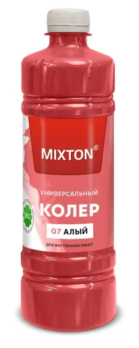 Колер для краски Микстон паста универсальная, цвет алый, 0.45л / строительство и ремонт
