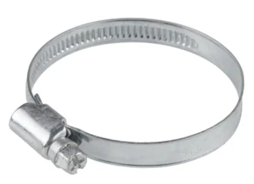 Хомут обжимной MIXTON / Микстон червячный, для шланга, из оцинкованной стали W1, диаметром 60-80мм, 1шт. / крепеж