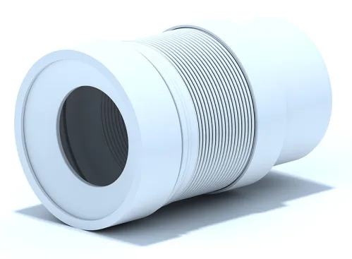 Манжета для унитаза Анипласт гибкая, для канализации, из пластика, белая, на диаметр слива 110мм / сантехника