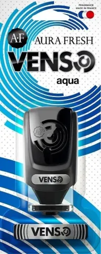 Ароматизатор автомобильный Aura Fresh / Аура Фреш Venso Aqua на дефлектор, морской аромат, 6мл / автотовары