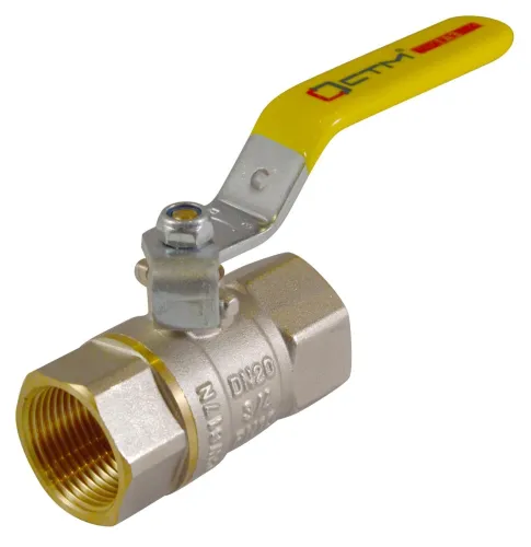 Кран шаровый для газа СТМ прямой, гайка-гайка, рычаг, латунь, серый, резьба 3/4" / запорная арматура