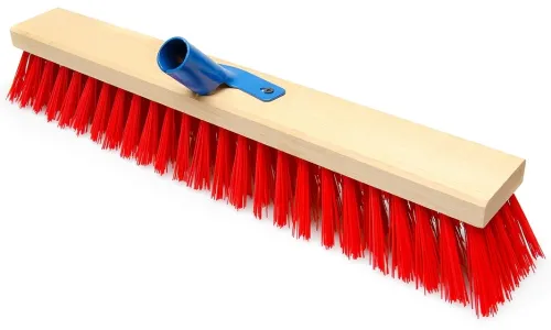Щетка УПД-500 уличная для уборки пола, без черенка с металлическим креплением, из дерева, бежевая, 500х65мм / хозяйственные товары