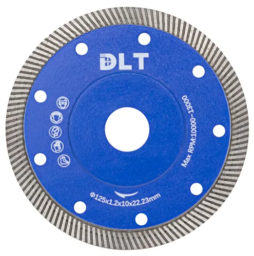 Диск алмазный DLT №19, 125мм, 22.23мм, 1.2мм